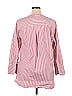 Old Navy 100% Cotton Stripes Pink Long Sleeve Blouse Size XL - photo 2