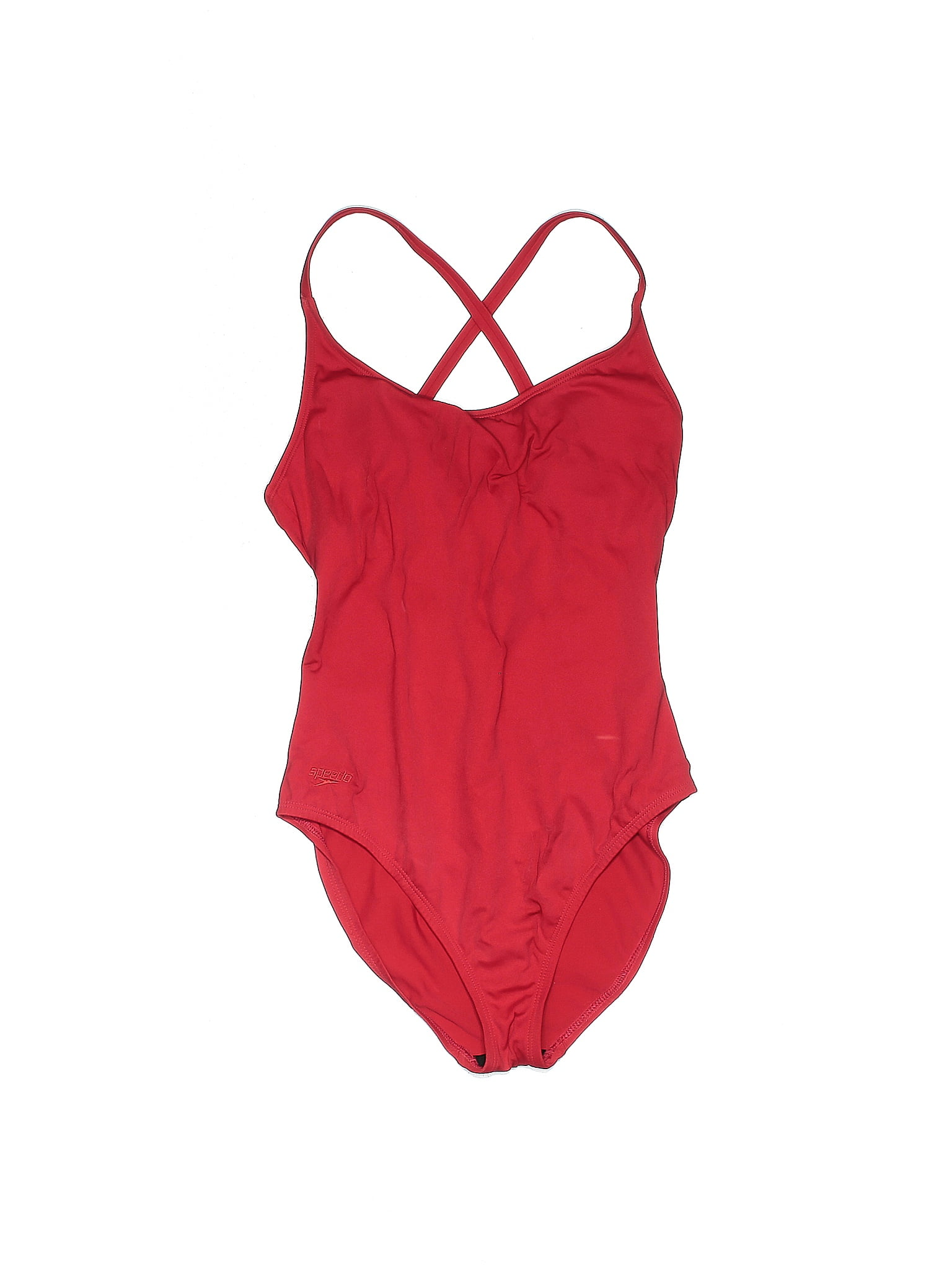Speedo Red One Piece Swimsuit Size 8 45 off thredUP