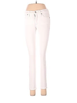 Madewell Petite 9" Mid-Rise Skinny Jeans in Pure White (view 1)
