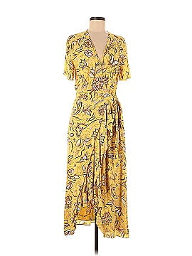The Kooples Yellow Floral Wrap Dress (view 1)