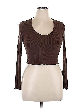 Klassy Network, Tops, Long Sleeve Square Neck Brami Crop