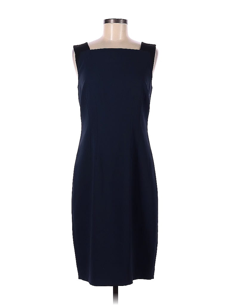 Tahari 100% Polyester Solid Navy Blue Casual Dress Size 8 - 77% off ...