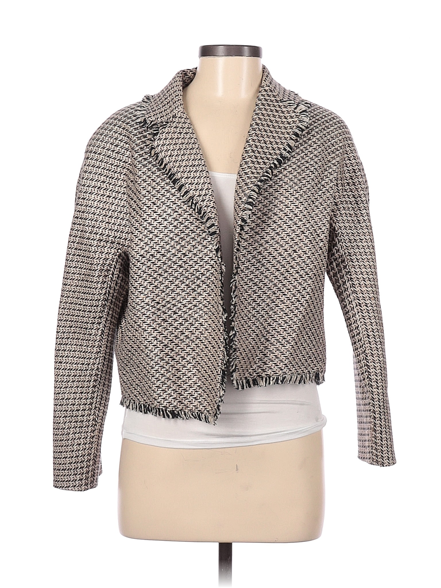 Doncaster 100% Silk Tan Blazer Size 6 - 86% off | thredUP