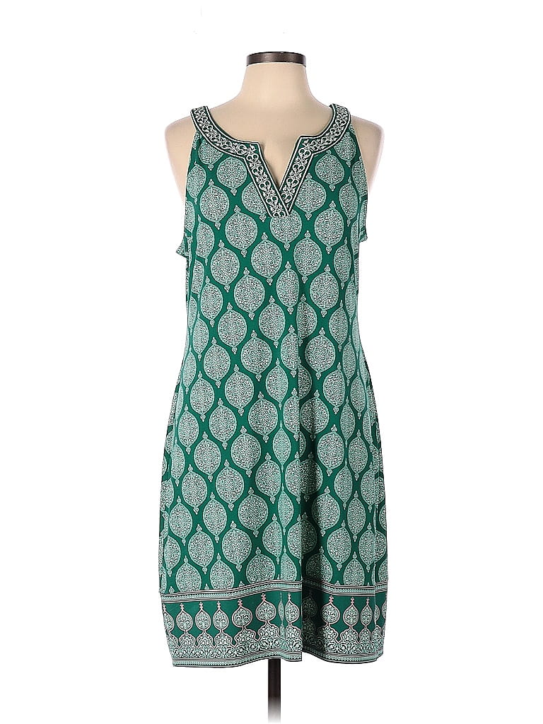 Magnolia Grace Teal Casual Dress Size L - 74% off | thredUP