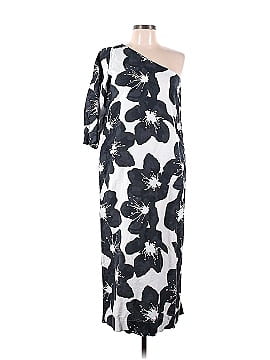 Something Navy Floral One Shoulder Dress (view 1)