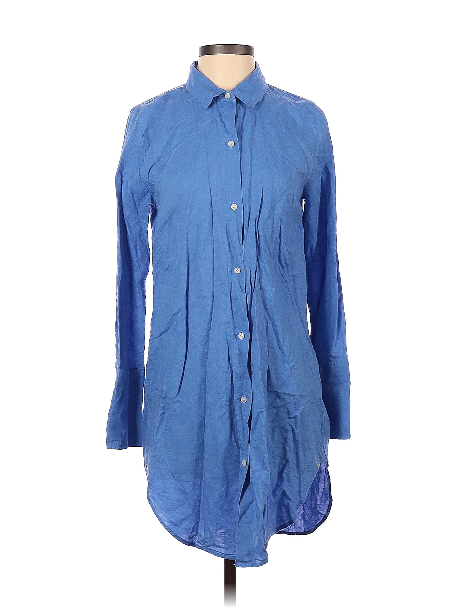 J.Crew Blue Casual Dress Size S 75 off thredUP