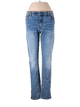 Madewell Petite High-Rise Slim Straight Jeans in Larchley Wash: TENCEL&trade; Denim Edition (view 1)