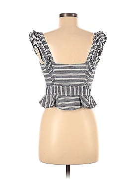 Marissa Webb Collective Blue Stripe Crop Top (view 2)