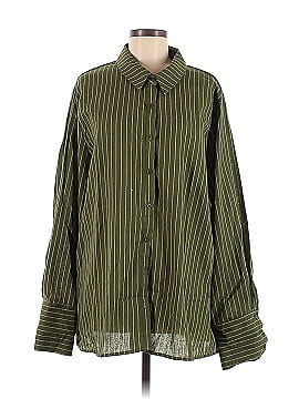 PrettyLittleThing Long Sleeve Button-Down Shirt (view 1)