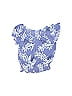 Bixby Nomad Blue Short Sleeve Blouse Size 6 - 7 - photo 1