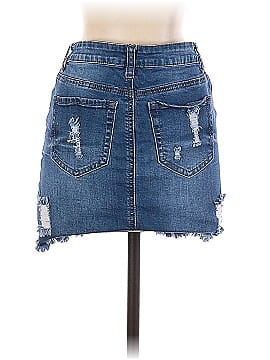 Wax Jean Denim Skirt (view 2)