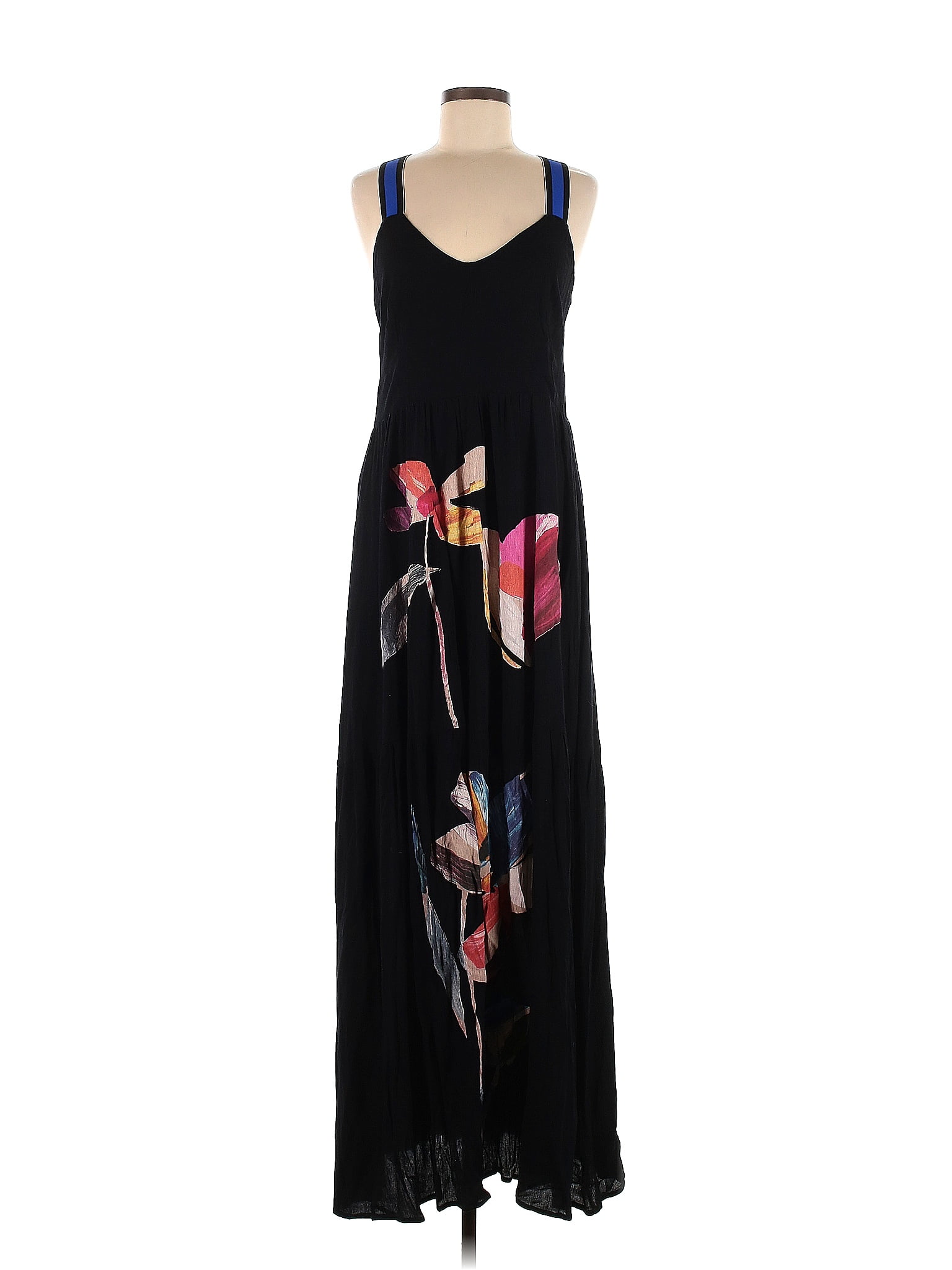 Desigual 100% Viscose Floral Black Casual Dress Size 40 (EU) - 70% off ...