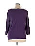 Sag Harbor Purple Pullover Sweater Size 1X (Plus) - photo 2