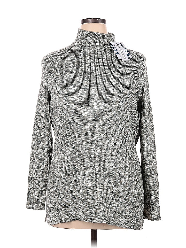 Market and Spruce Gray Turtleneck Sweater Size 1X (Plus) - 62% off ...