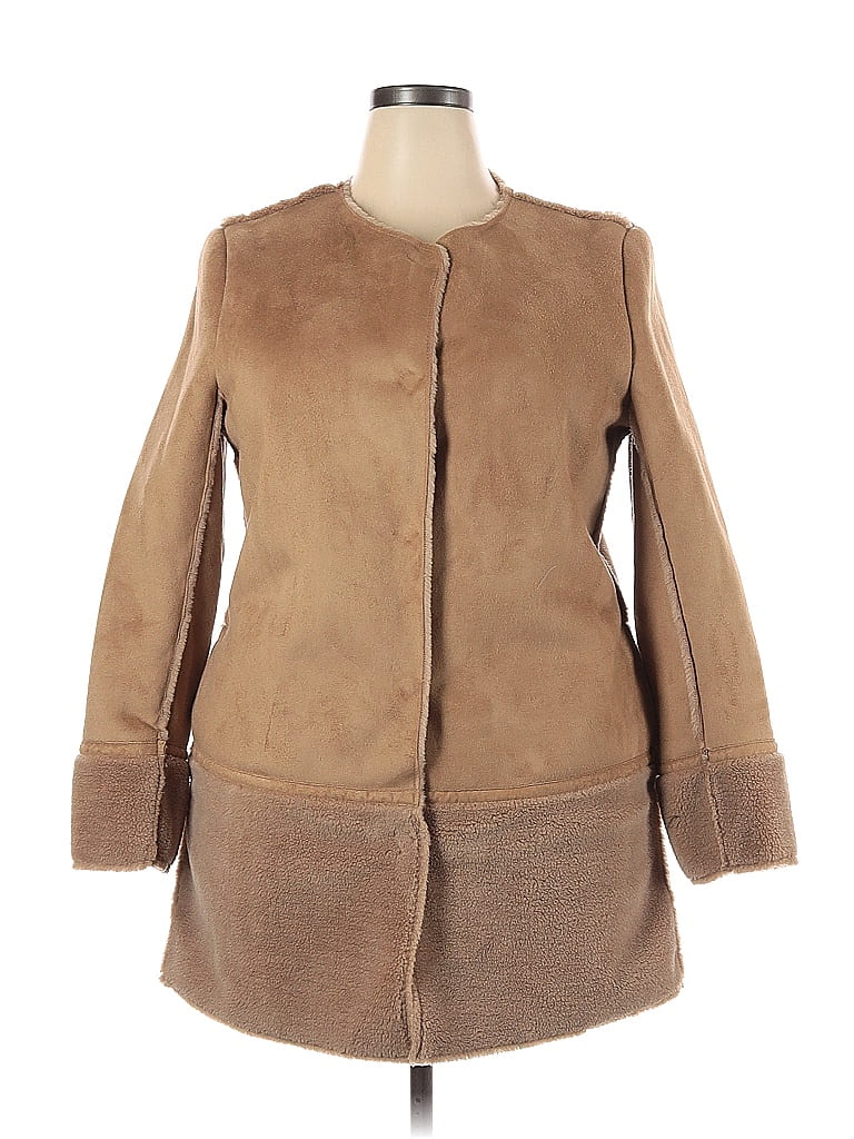Gilet Fausse Fourrure Noir J. McLaughlin - Taille L Femme - Occasion Très Bon état
