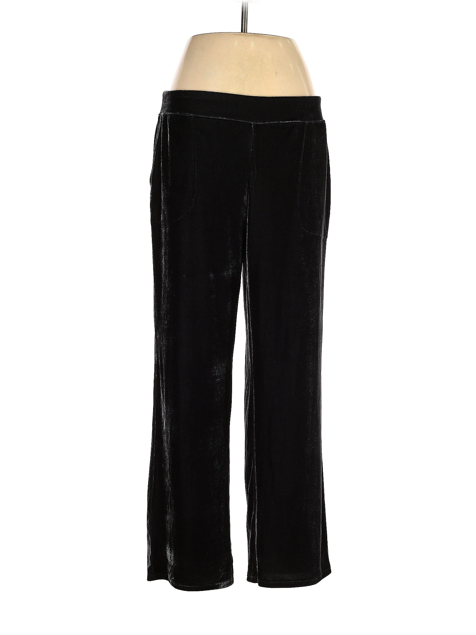 Soma Solid Black Velour Pants Size M - 68% off | thredUP