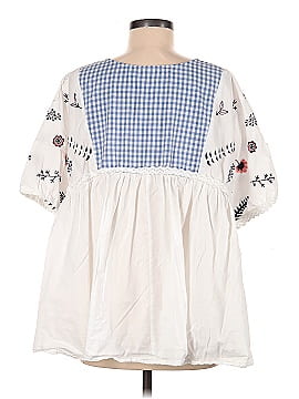 LOGO Short Sleeve Blouse (view 2)