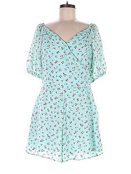 Slate & Willow Floral Surplice Romper (view 1)