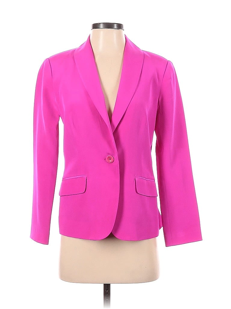 Lilly Pulitzer 100 Silk Solid Pink Blazer Size 4 68 Off Thredup 1365