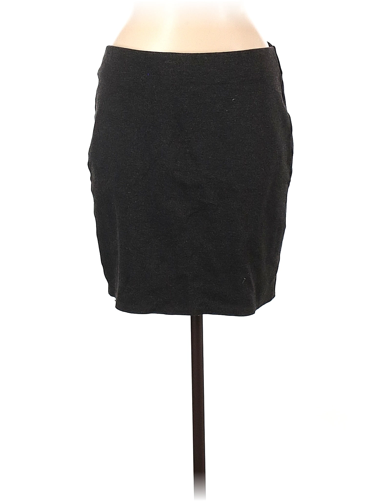 Ann Taylor LOFT Marled Solid Black Casual Skirt Size M - 80% Off | ThredUp