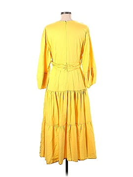 Derek Lam Collective Yellow Twist Front Midi Dress (view 2)