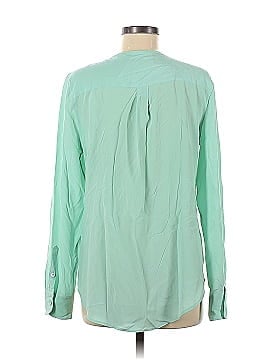 Equipment Long Sleeve Silk Top (view 2)