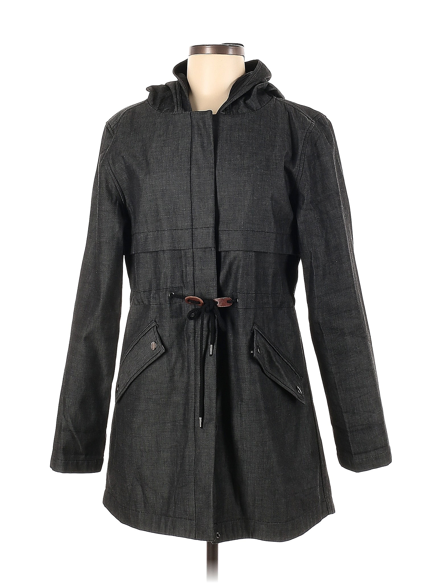 Veste Femme équitation – Années 1980 – Grise – Polyester – Taille S/M – Vintage