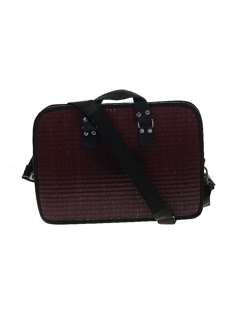 Assorted Brands Solid Maroon Burgundy Laptop Bag One Size - photo 1