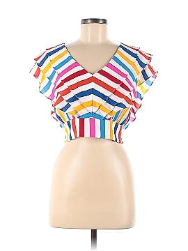 Color Me Courtney Holly Ruffle Crop Top (view 1)