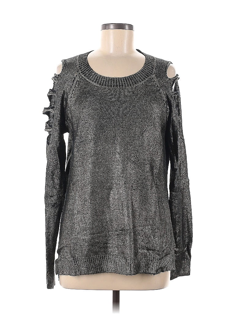 Double Zero 100% Acrylic Gray Pullover Sweater Size M - photo 1