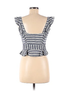 Marissa Webb Collective Blue Stripe Crop Top (view 2)