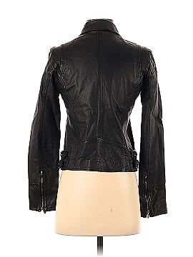 Prune Faux Leather Jacket (view 2)
