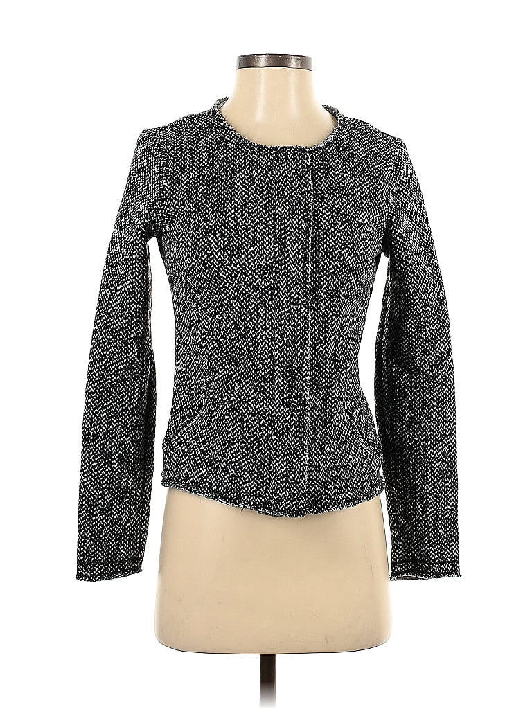 Gap 100% Polyester Marled Tweed Gray Jacket Size XS - photo 1