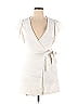 A.L.C. Solid White Sidelle Wrap Dress Size 14 - photo 1