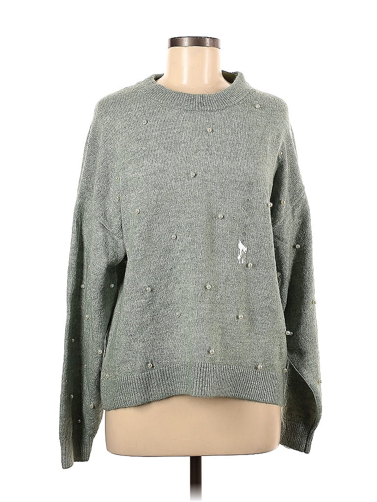 H&M Color Block Gray Pullover Sweater Size S 51 off ThredUp