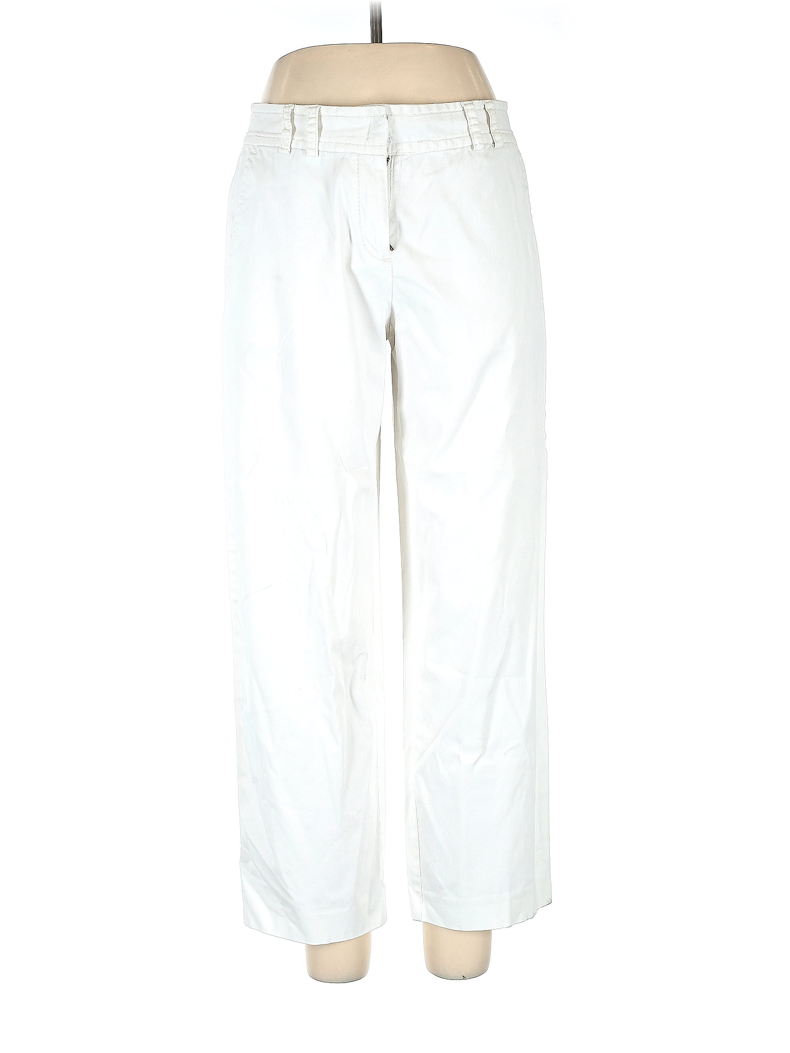 Liz Claiborne White Khakis Size 12 (Petite) - 68% off | ThredUp