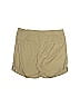 M&S 100% Cotton Solid Tortoise Tan Khaki Shorts Size 10 - photo 2