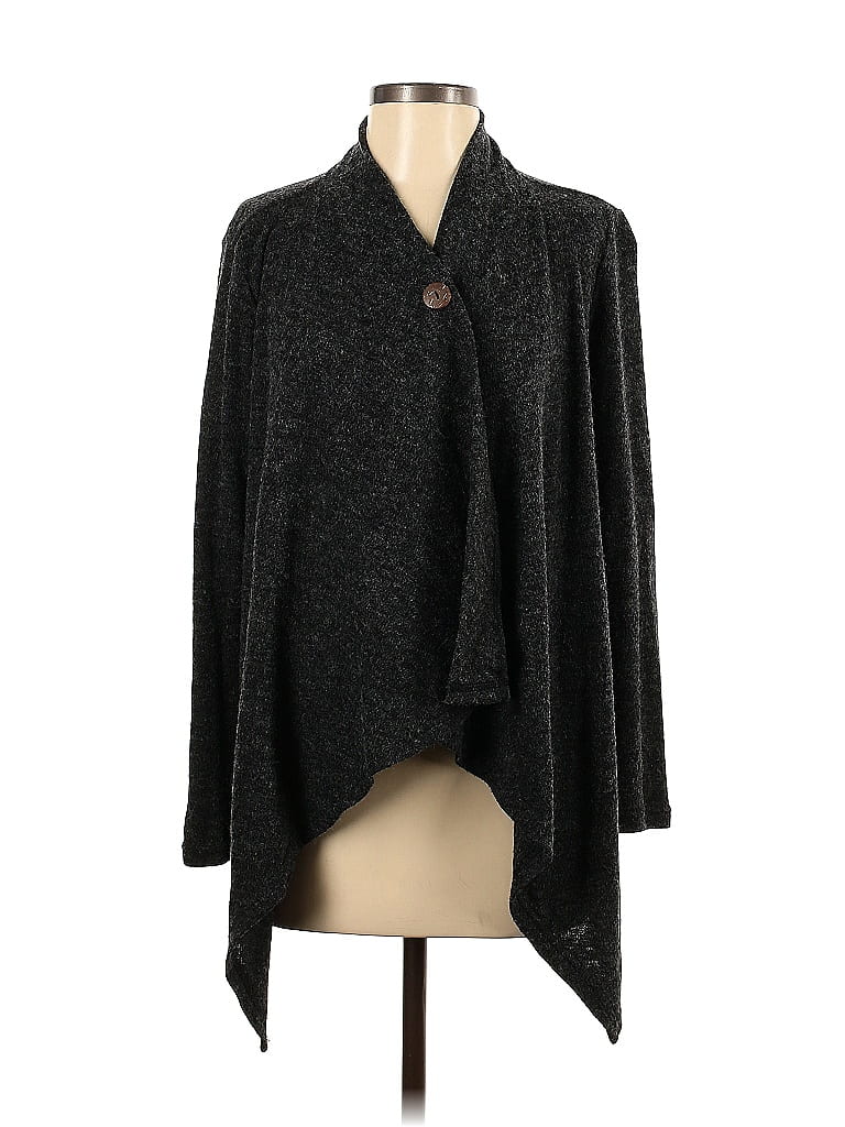 Doe & Rae Color Block Marled Black Cardigan Size S - 73% off | ThredUp