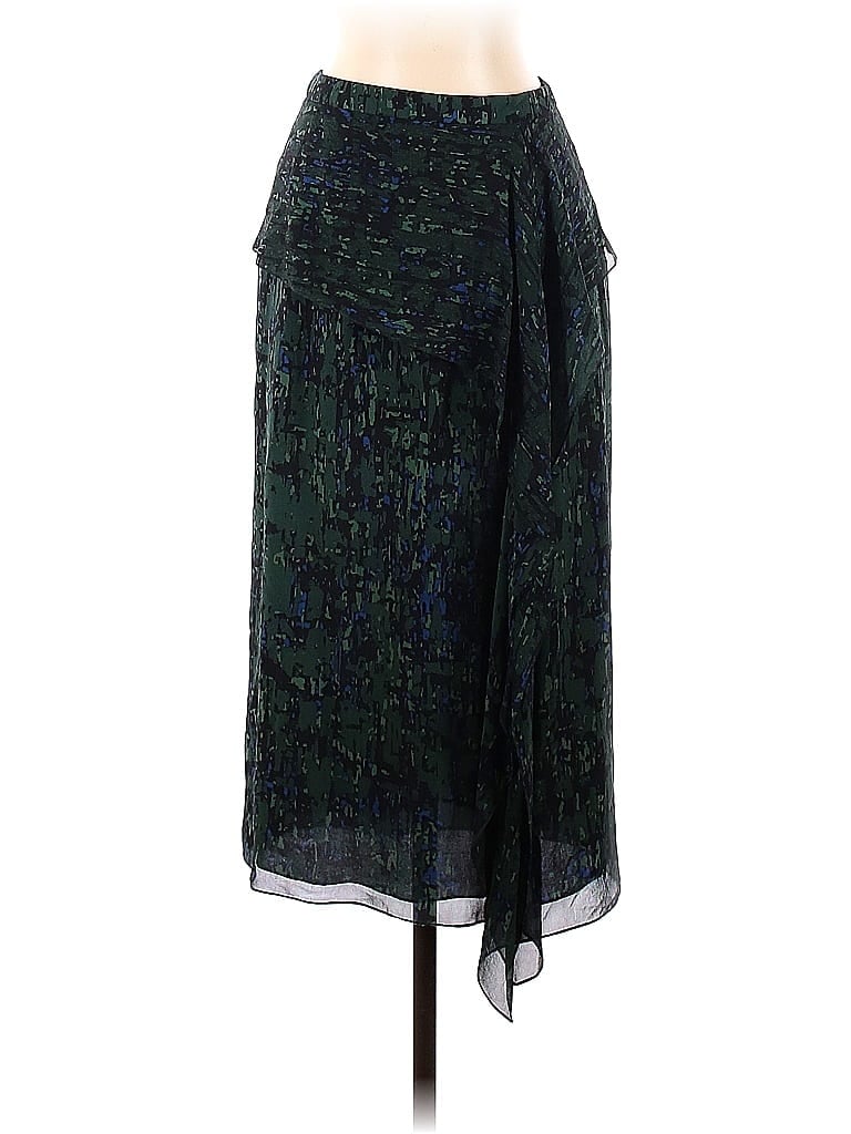 Jason Wu 100% Silk Green Silk Skirt Size 2 - 84% off | thredUP