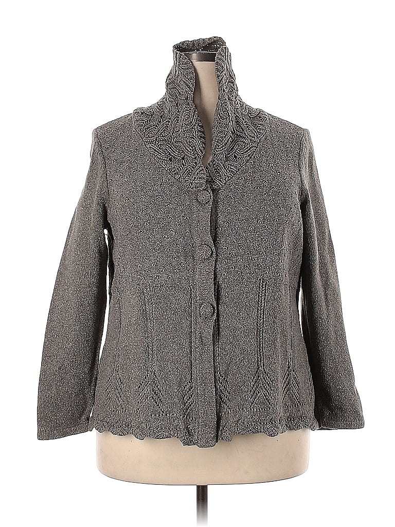 Cj Banks Gray Cardigan Size 1X (Plus) - 73% off | thredUP