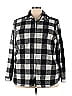 Workshop Republic Clothing Houndstooth Checkered-gingham Plaid Black Long Sleeve Button-Down Shirt Size 3X (Plus) - photo 1