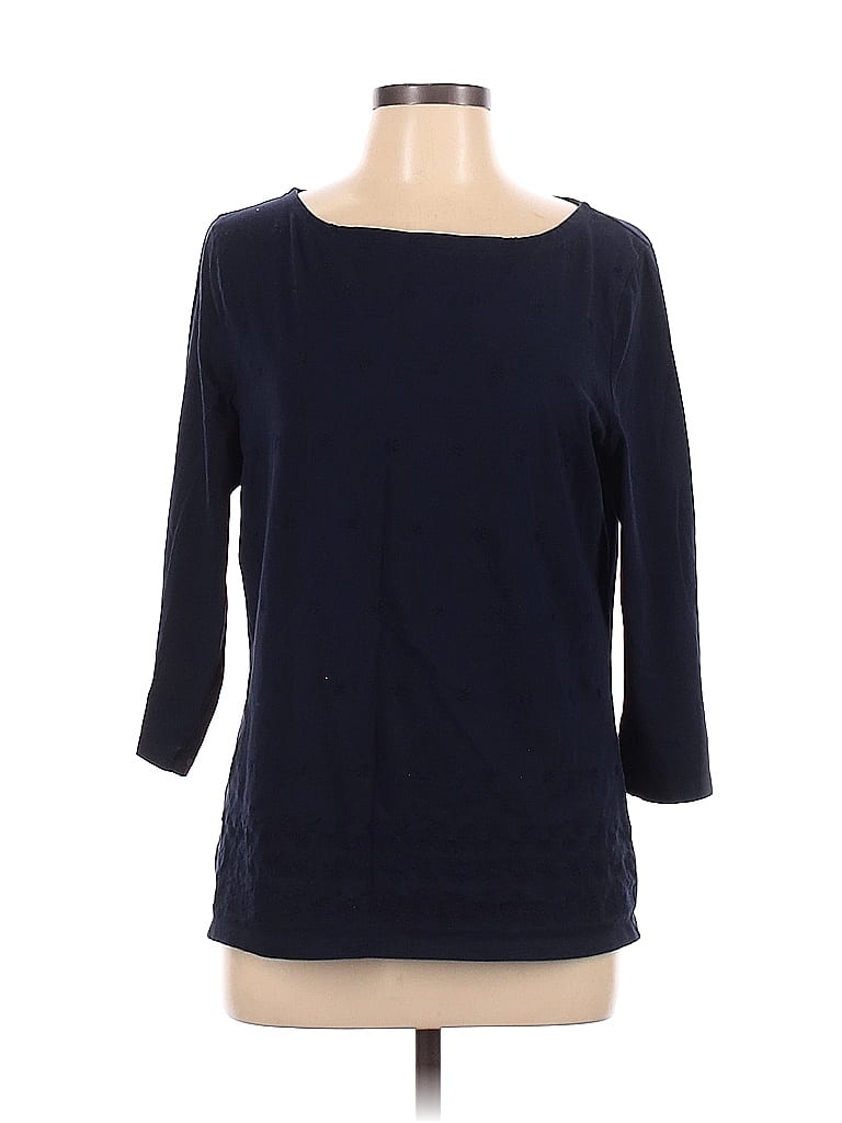 Talbots Outlet 100% Cotton Blue Long Sleeve Top Size L - 48% off | thredUP