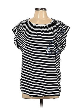 New York & Company Short Sleeve Blouse (view 1)