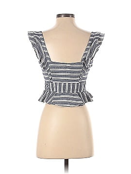 Marissa Webb Collective Blue Stripe Crop Top (view 2)