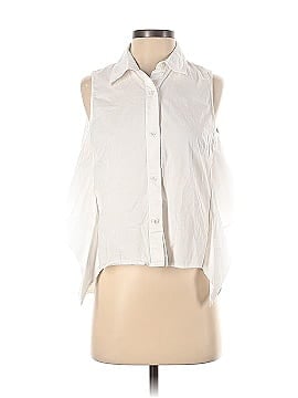 Peter Som Collective White Sleeveless Collared Blouse (view 1)