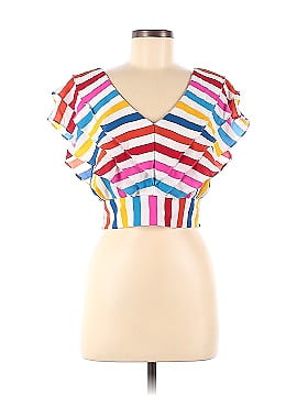 Color Me Courtney Holly Ruffle Crop Top (view 1)