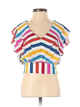 Color Me Courtney Holly Ruffle Crop Top (view 1)
