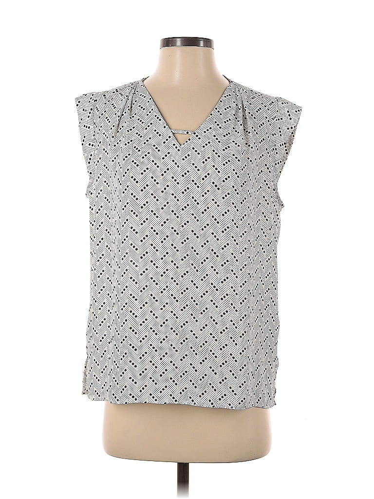 Pre-owned Banana Republic Factory Store Sleeveless Blouse In Silver