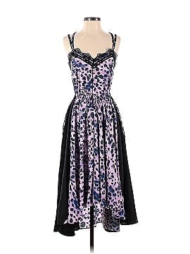 Koché Purple Leopard Printed Dress (view 1)