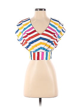 Color Me Courtney Holly Ruffle Crop Top (view 1)